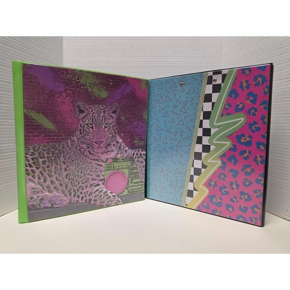 Set of 2 Mead Original Trapper Keeper binders featuring retro 80s and 90s design